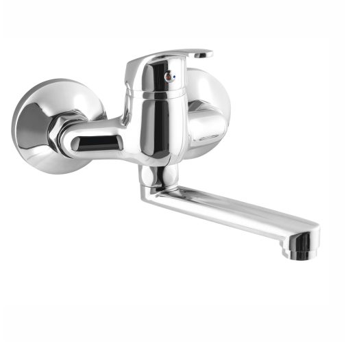 AQUALINE 35 bateria ścienna, rozstaw 100mm, uchwyt płaski 120mm, chrom AQUALINE 35 bateria ścienna, rozstaw 100mm, uchwyt płaski 120mm, chrom