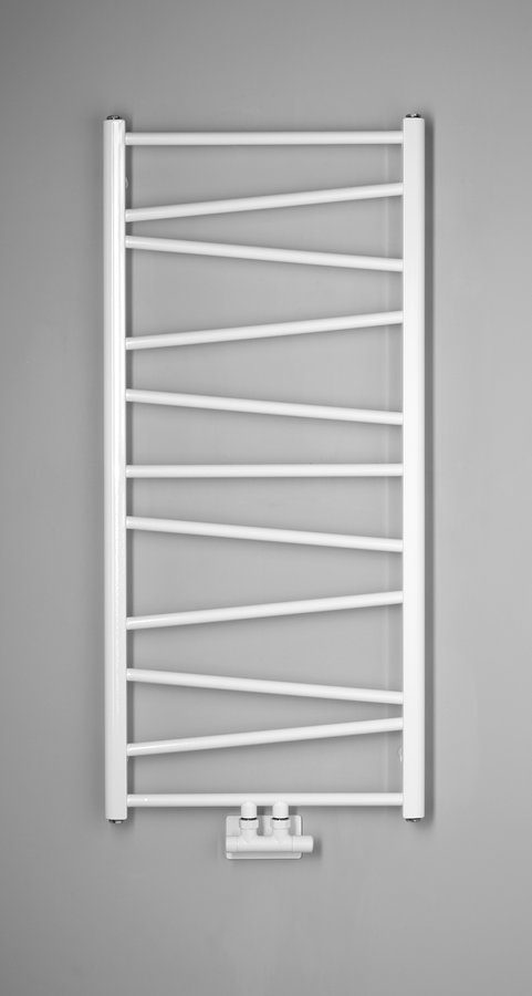 ANNALISA grzejnik łazienkowy 500x1095mm, podłączenie centralne, biały ANNALISA grzejnik łazienkowy 500x1095mm, podłączenie centralne, biały