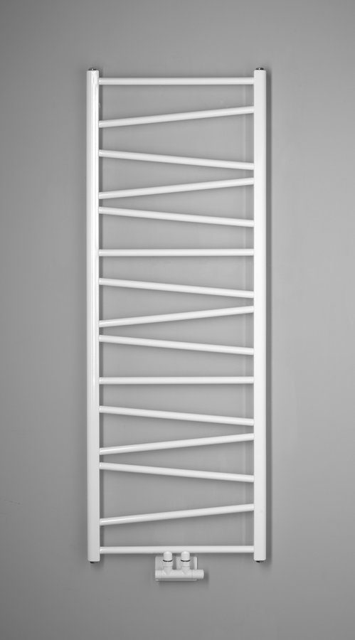 ANNALISA grzejnik łazienkowy 500x1375mm, podłączenie centralne, biały ANNALISA grzejnik łazienkowy 500x1375mm, podłączenie centralne, biały