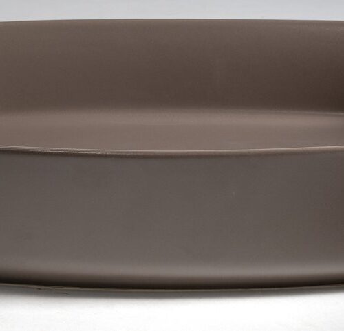 INFINITY OVAL umywalka ceramiczna nablatowa 55x36cm, taupe